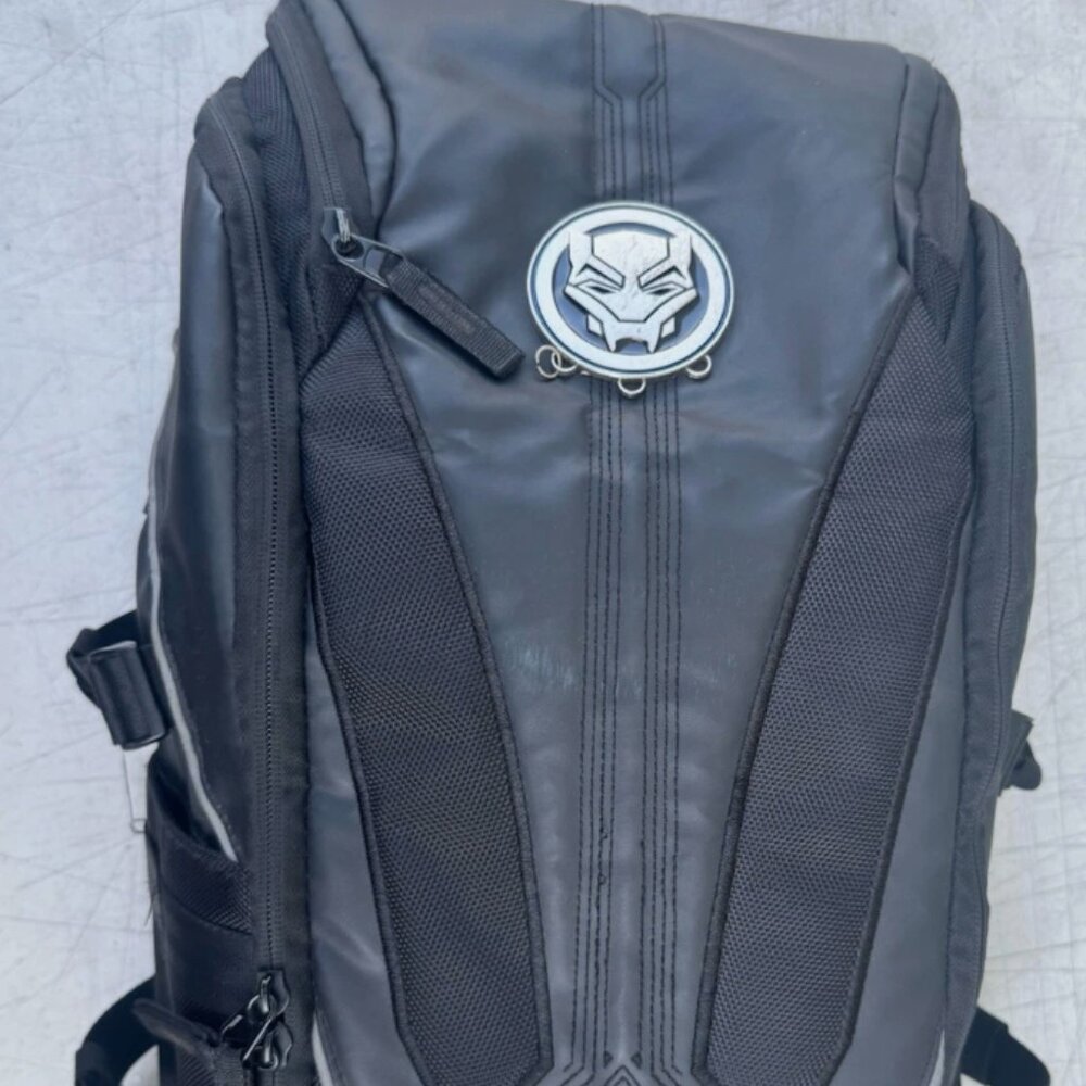 Bioworld Marvel Black Panther Mixed Material Laptop Backpack USED